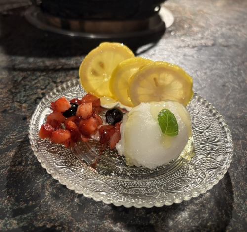 瀬戸内ハニーレモンシャーベット