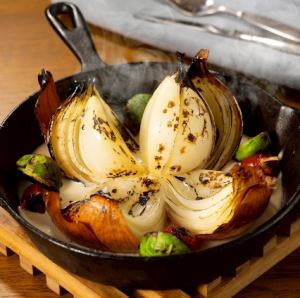 薪焼き玉ねぎバーニャカウダ