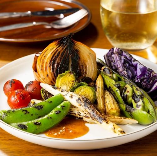 薪火で引き出す、野菜のごちそう