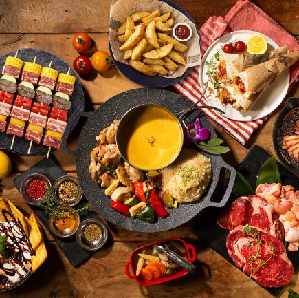 【金土日祝】プラチナスターBBQプラン（アルコール飲み放題）