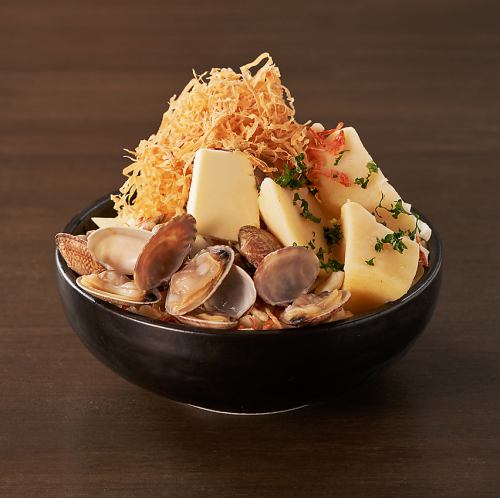 アサリたっぷりクリームもんじゃ