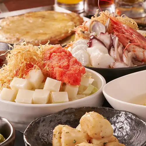 【金土日祝限定】金沢でもんじゃ宴会♪お好み焼き等全30品＆ビール含む2時間食べ飲み放題コース！