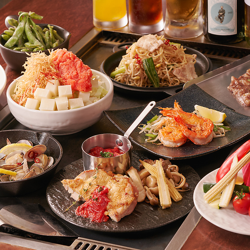 各種ご宴会に！飲み放題＆選べるメインの大満足全9品コースも◎
