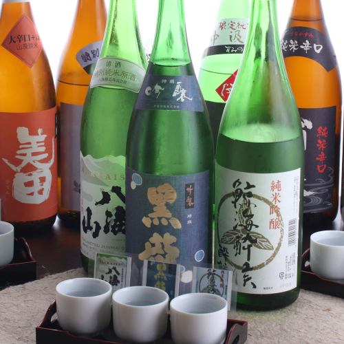 We also offer local sake to go with our signature dishes.