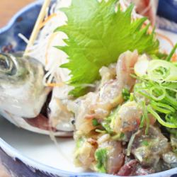 Live-killed horse mackerel nare-roe