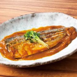 Miso stew of mackerel