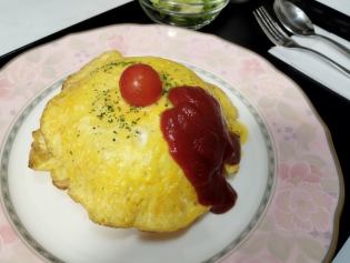 NEW! Special fluffy omelet rice