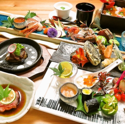 [Japanese restaurant's luxury course ◆ 10,000 yen (cooking only)] Enjoy fresh Setouchi fish, Wagyu beef, and seasonal dishes with a choice of dishes