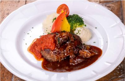 牛100％ハンバークステーキセット【ランチ】