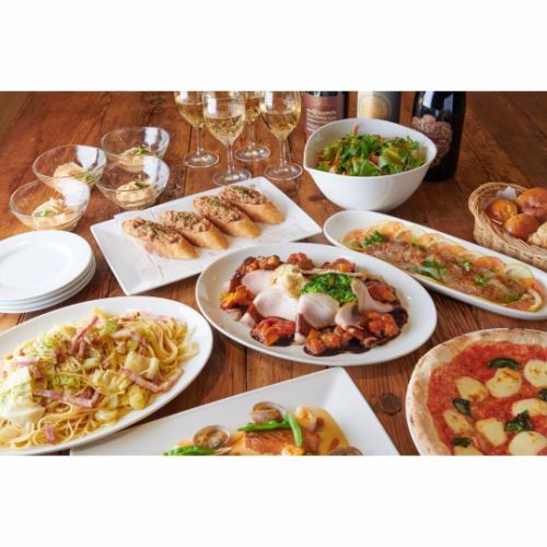 シェフ自慢の料理の数々。