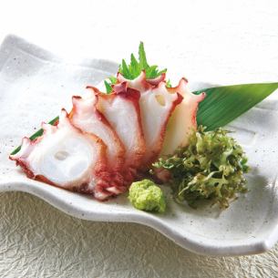 Octopus sashimi