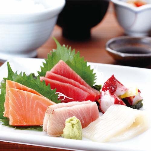 Assorted sashimi set meal