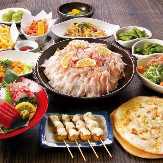 【選べる陶板焼き】華コース2時間飲み放題付き◆11品◆5000円