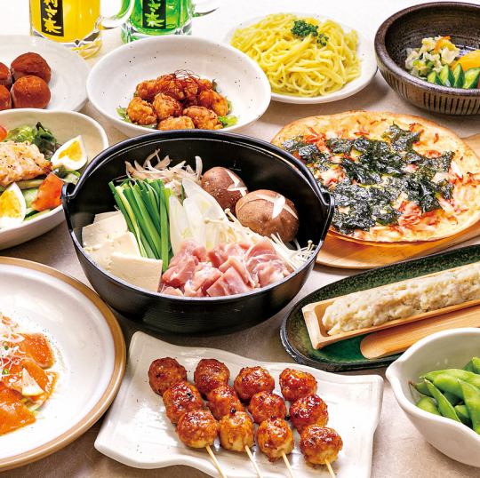 [Hot Pot & Hot Pot Recipe] Easy Course with 2 hours of all-you-can-drink ◆ 10 dishes ◆ 4,800 yen