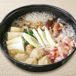 Chicken salt chanko nabe