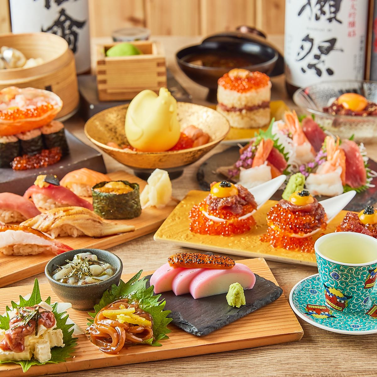 可以品尝严选食材的寿司和牡蛎的寿司居酒屋！