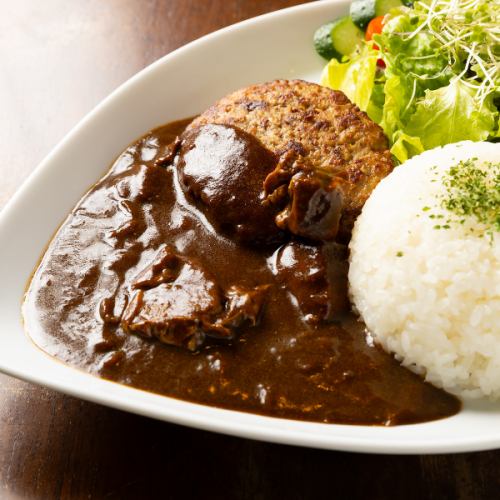 羊カレーバーグランチセット