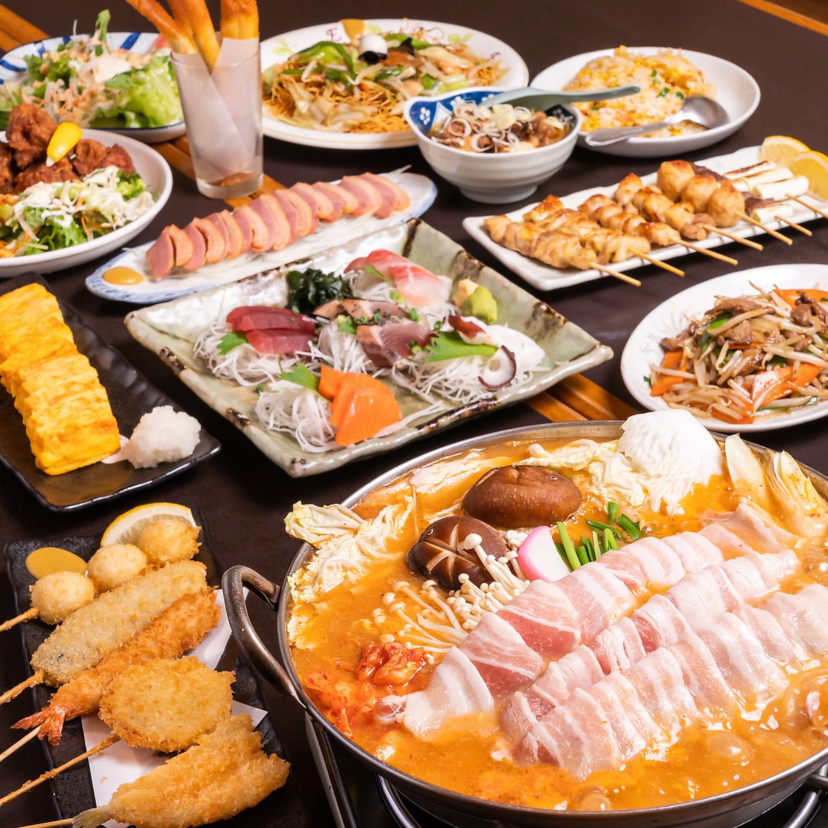 『縁』ならではの価格で！飲み放題付き+選べる鍋コース3300円