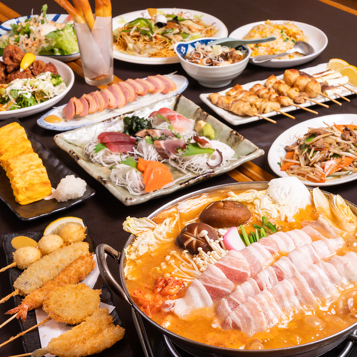 『縁』ならではの価格で！飲み放題付き+選べる鍋コース3300円