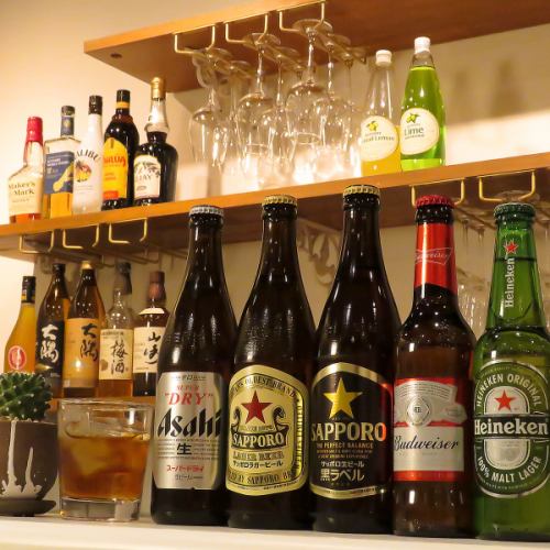 お酒の種類も豊富♪