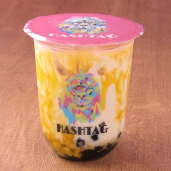 #完熟マンゴータピオカミルクティー