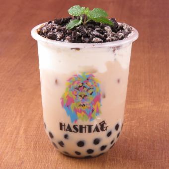 #盆栽タピオカミルクティー