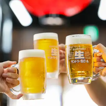 【僅限晚上8點後供應】每分鐘10日圓暢飲套餐,即使虧本也不要緊!