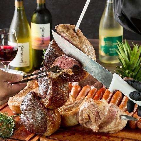  【神戸三宮に！8月21日NEW　OPEN♪】シュラスコ食べ放題♪