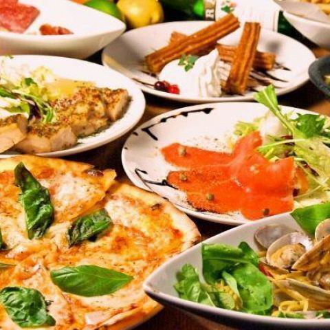 For year-end parties and welcoming/farewell parties: 10 dishes including our specialty "oven-baked pizza" "Premium course" with 2.5 hours of all-you-can-drink