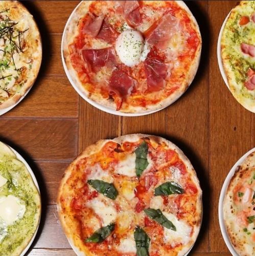 Homemade oven-baked pizza