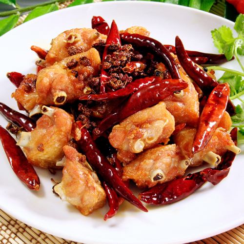 Stir-fried chicken with fragrant mustard sauce/Chicken with black vinegar sauce/Stir-fried chicken wings with Japanese pepper