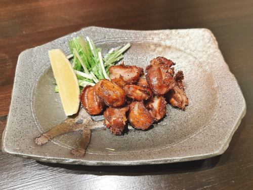 蒜蓉酱油炸鸡胗