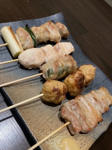 五种炭烤串拼盘