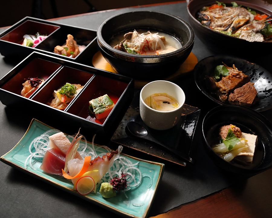 定制岡山縣製作的食物的創意美食。在愉快的氛圍中享受烹飪