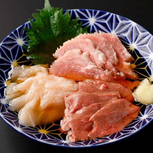 Assorted meat sashimi