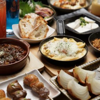 夏限定！旬の食材と比内地鶏を堪能【２h飲み放題付きプレミアムコース】お料理11品￥6,000コース