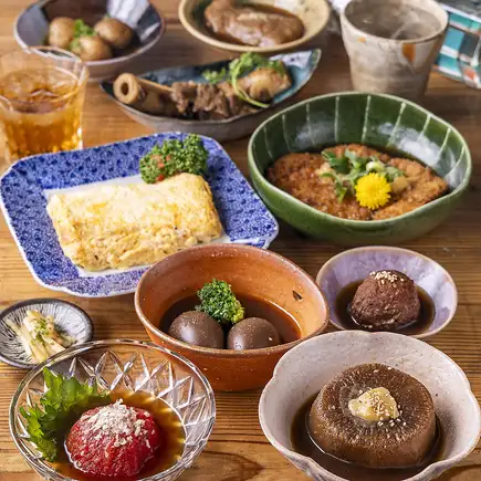 ≪Recommended for those who want a hearty meal!≫ A luxurious and satisfying course meal with 14 dishes for 4400 yen.