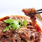 牛肉薄切りの山椒辛子煮
