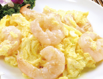 エビと玉子の炒め