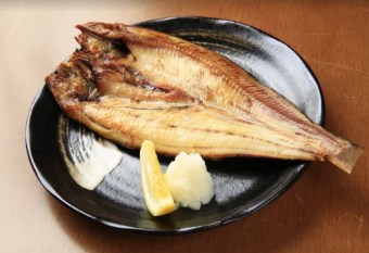 Grilled half of Atka mackerel