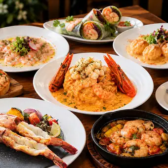 海老づくし!全8品 120分飲み放題付き 6,800円
