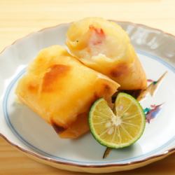 蟹肉奶油春卷