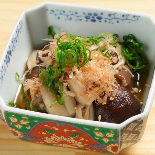 彩りきのこのお浸し