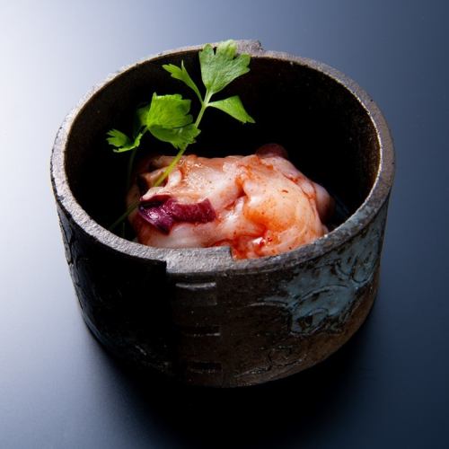 Yam and octopus kimchi