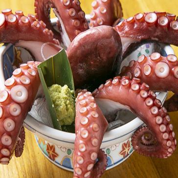 Octopus sashimi, half