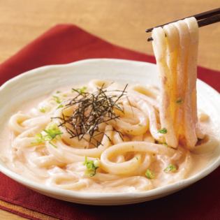 Rich creamy pollack roe udon