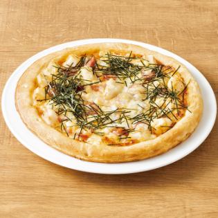 Mochi mentaiko pizza