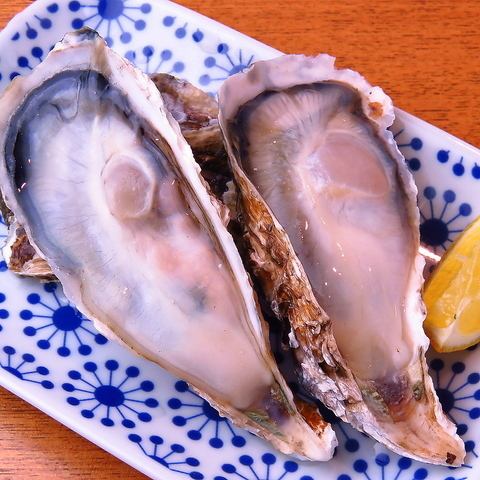 鮮度抜群！市場から仕入れる鮮魚のお刺身盛り合わせや、牡蠣もリーズナブルな価格でご提供！