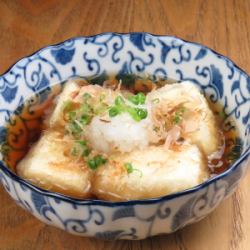 lightly deep-fried tofu