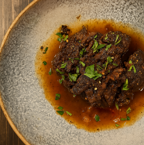 沖縄黒毛和牛 すね肉のペポーゾ